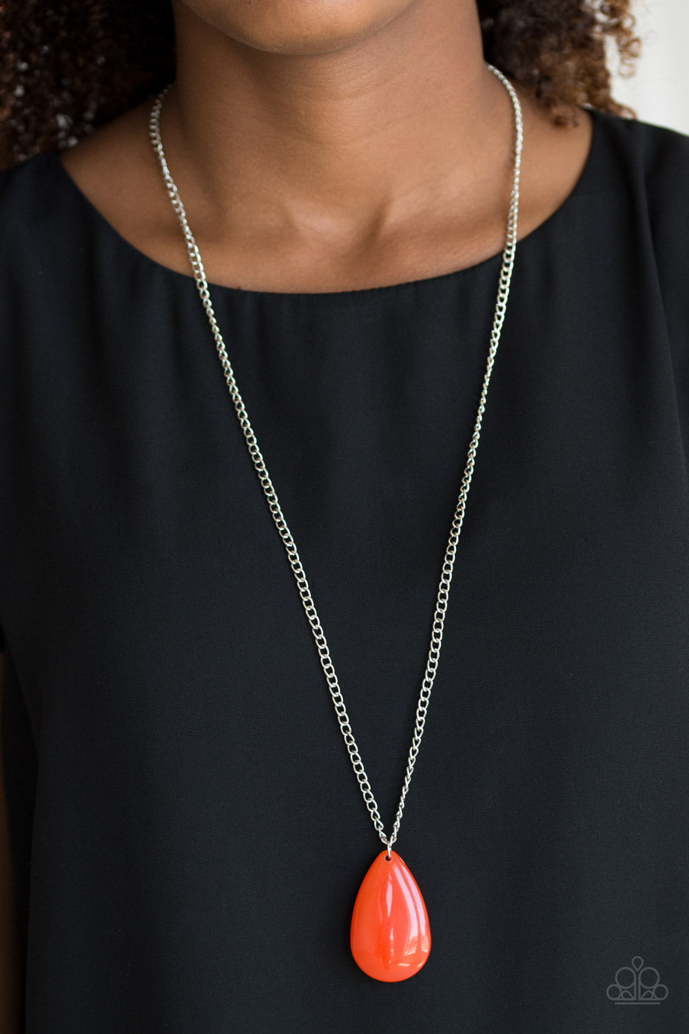 So POP-YOU-lar - orange - Paparazzi necklace