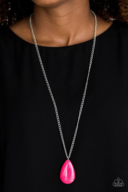 So Pop-YOU-lar - Pink - Paparazzi necklace