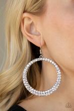 So Demanding - white - Paparazzi earrings