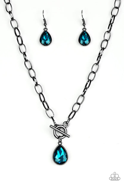So Sorority - blue - Paparazzi necklace