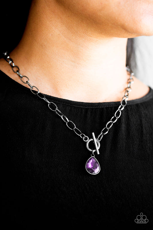 So Sorority - purple - Paparazzi necklace