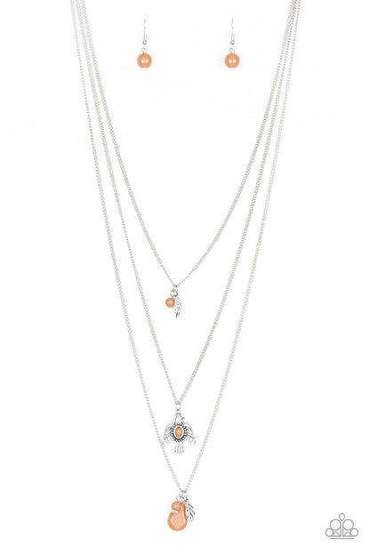 Soar With the Eagles - brown - Paparazzi necklace