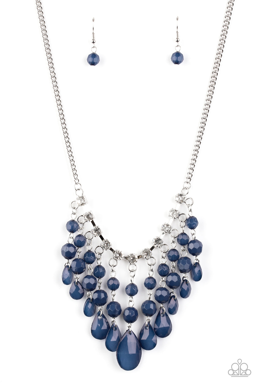 Social Network - blue - Paparazzi necklace