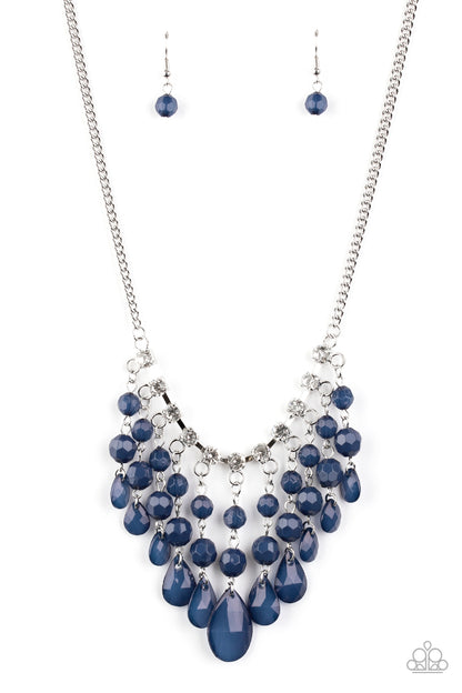 Social Network - blue - Paparazzi necklace