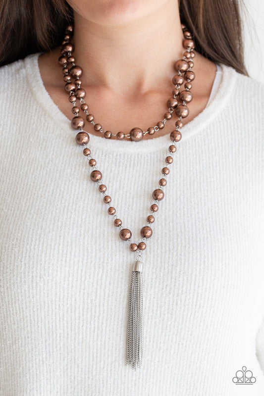 Social Hour - brown - Paparazzi necklace