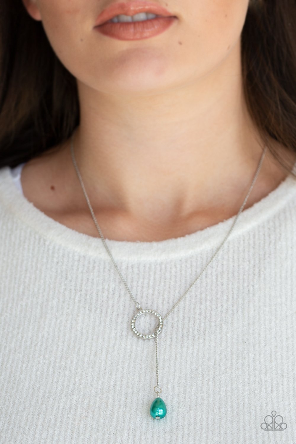 Social Luster-green-Paparazzi necklace