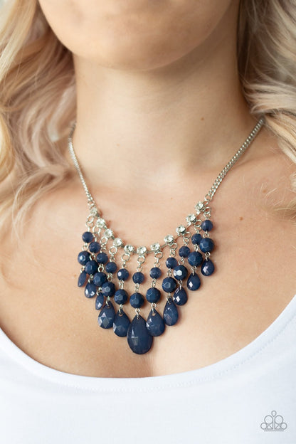 Social Network-blue-Paparazzi necklace