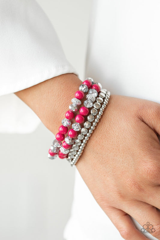 Socialize-pink-Paparazzi bracelet