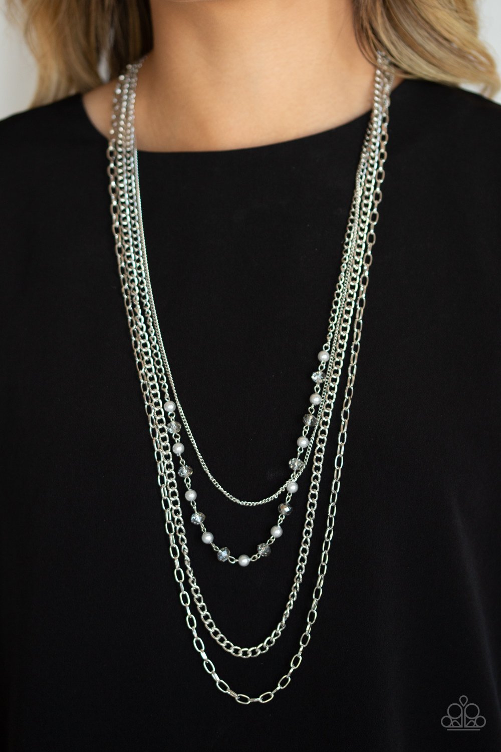 SoHo Sophistication-silver-Paparazzi necklace