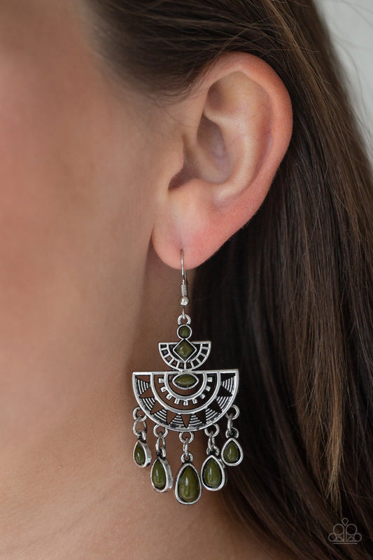 SOL Searching-green-Paparazzi earrings