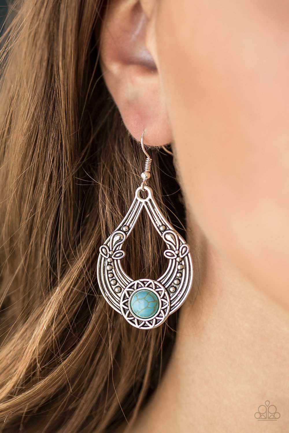 Sol Sonata - blue - Paparazzi earrings