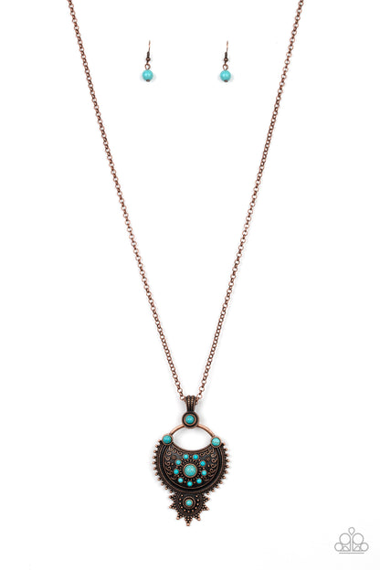 Solar Energy - copper - Paparazzi necklace