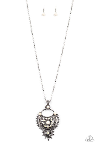 Solar Energy - white - Paparazzi necklace