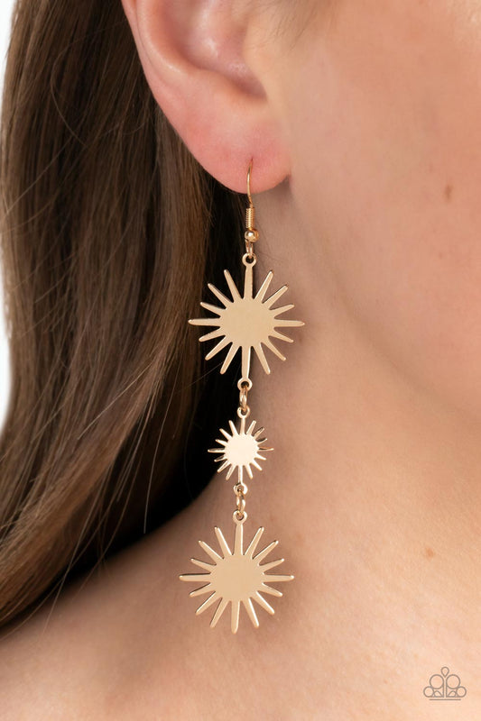 Solar Soul - gold - Paparazzi earrings