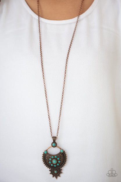 Solar Energy-copper-Paparazzi necklace
