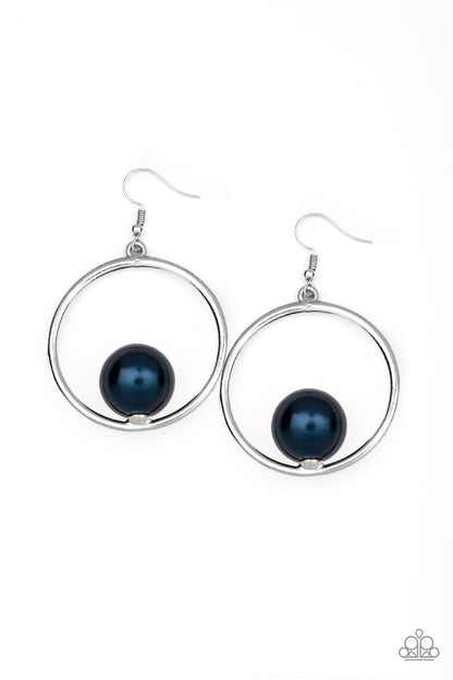 Solitaire Refinement - blue - Paparazzi earrings