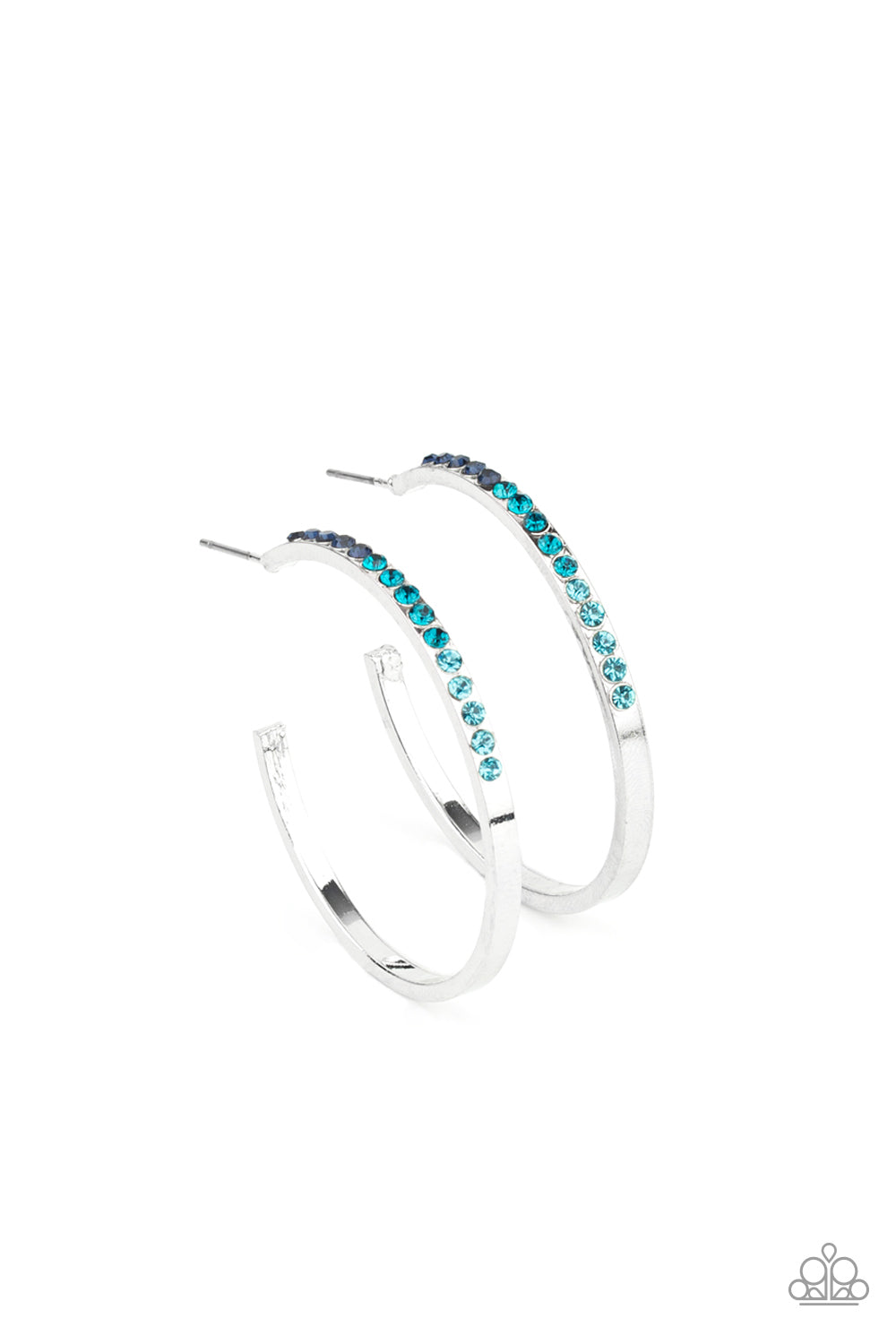 Somewhere Over the OMBRE - blue - Paparazzi earrings