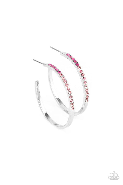 Somewhere Over the OMBRE - pink - Paparazzi earrings