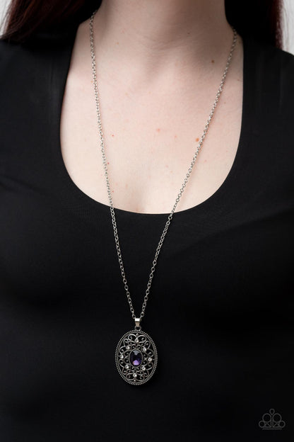 Sonata Swing - purple - Paparazzi necklace