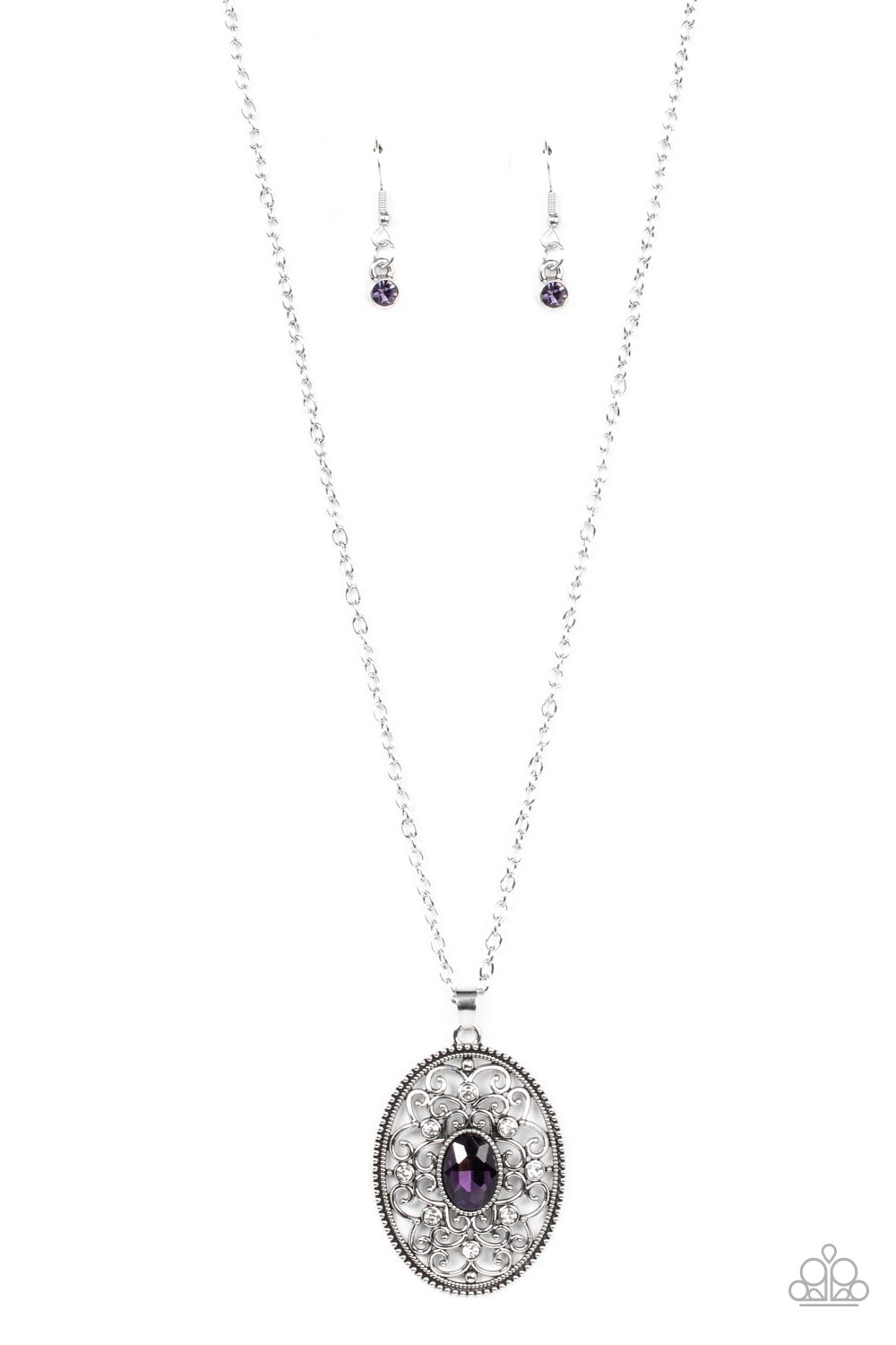 Sonata Swing - purple - Paparazzi necklace