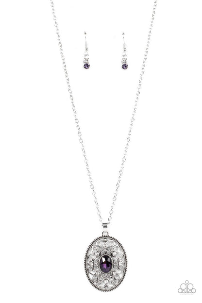 Sonata Swing - purple - Paparazzi necklace
