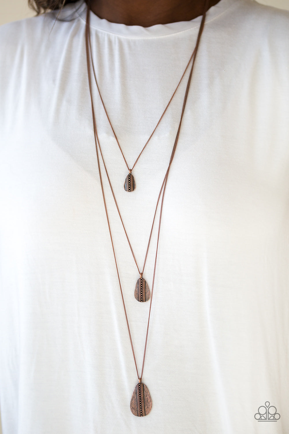 Sonoran Storm - copper - Paparazzi necklace