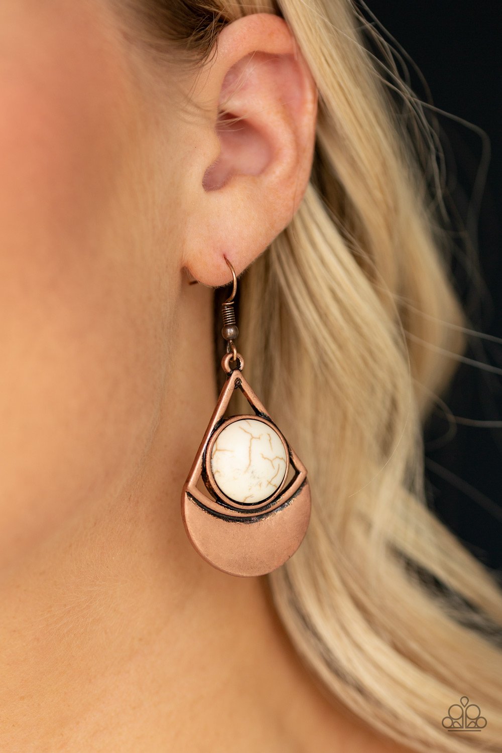 Sonoran Sailing-copper-Paparazzi earrings