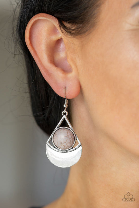 Sonoran Sailing-silver-Paparazzi earrings