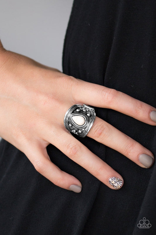 Sonoran Sands - white - Paparazzi ring