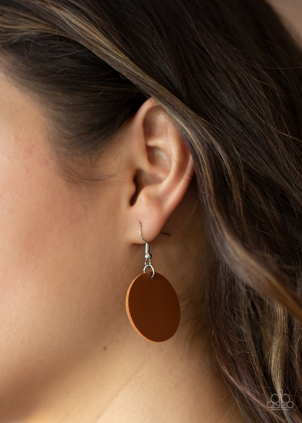 Sooner or LEATHER - brown - Paparazzi necklace