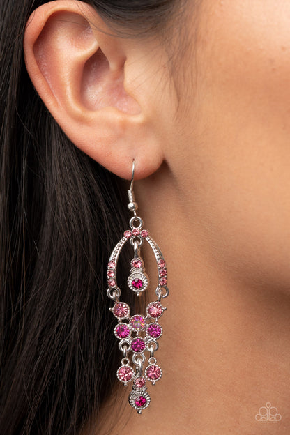 Sophisticated Starlet - pink - Paparazzi earrings