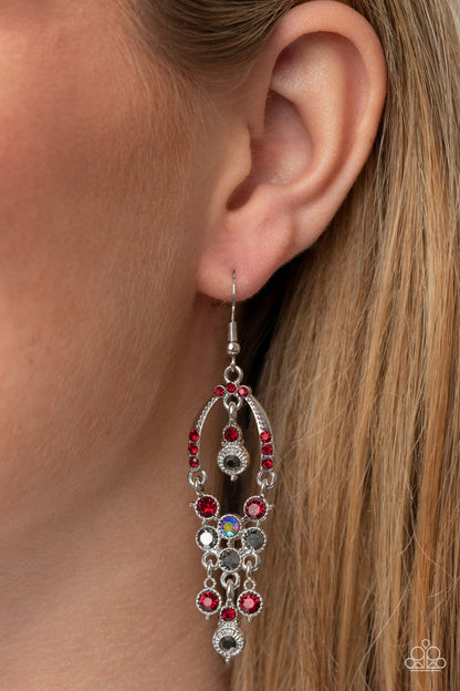 Sophisticated Starlet - red - Paparazzi earrings
