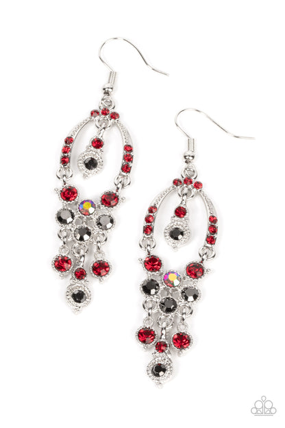 Sophisticated Starlet - red - Paparazzi earrings