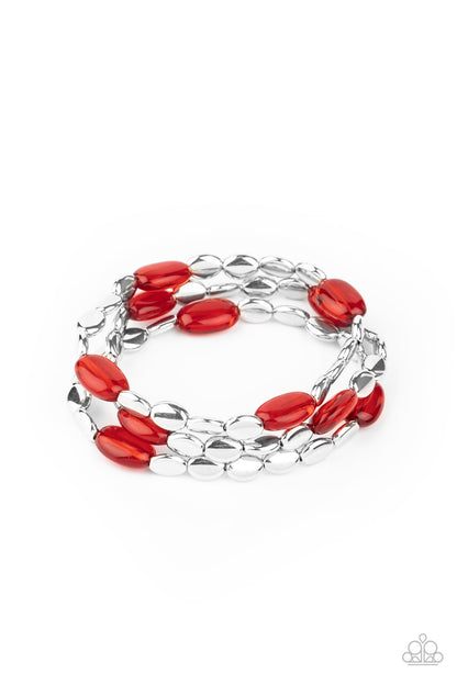 Sorry to Burst Your BAUBLE - red - Paparazzi bracelet