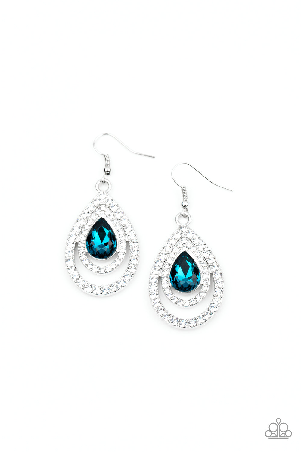 So the Story GLOWS - blue - Paparazzi earrings