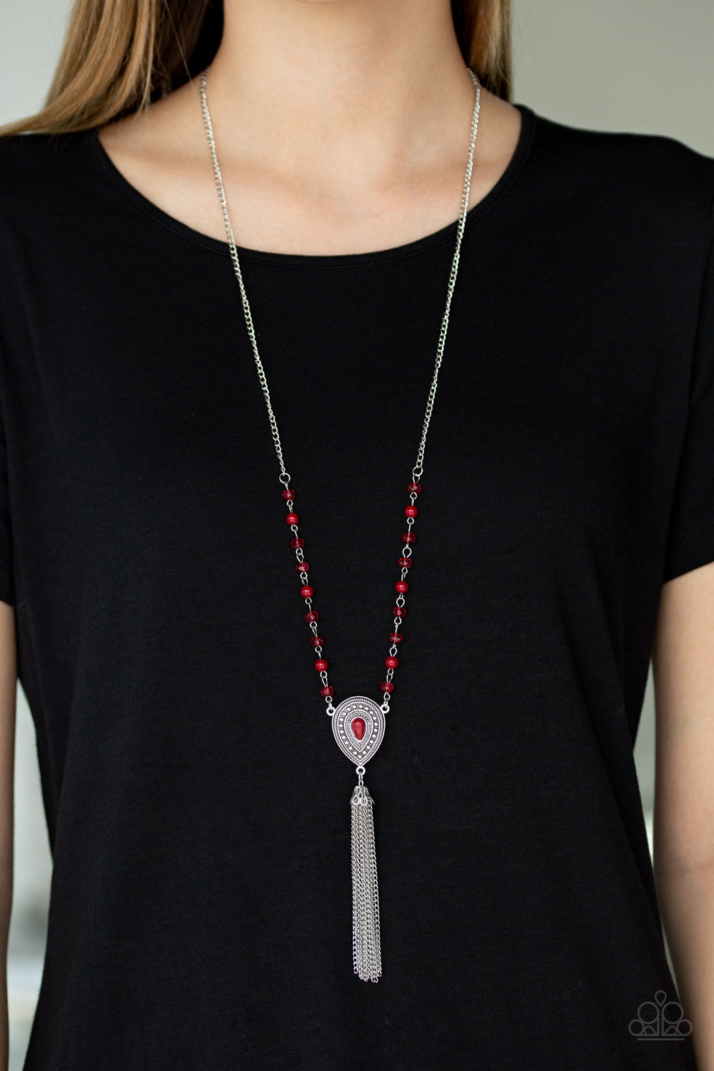 Soul quest store red necklace paparazzi