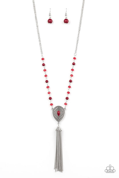 Soul Quest - red - Paparazzi necklace