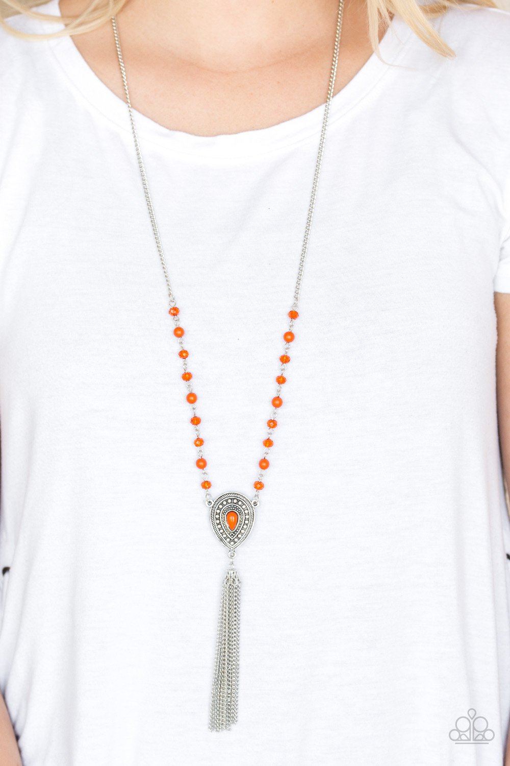 Soul Quest - orange - Paparazzi necklace