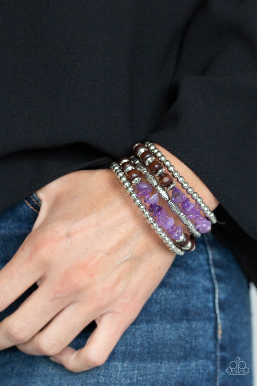 Soul Searchin-purple-Paparazzi bracelet