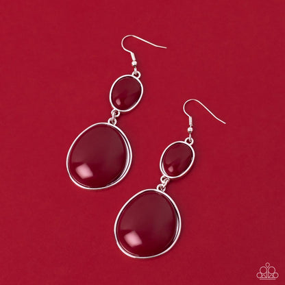 Soulful Samba - red - Paparazzi earrings