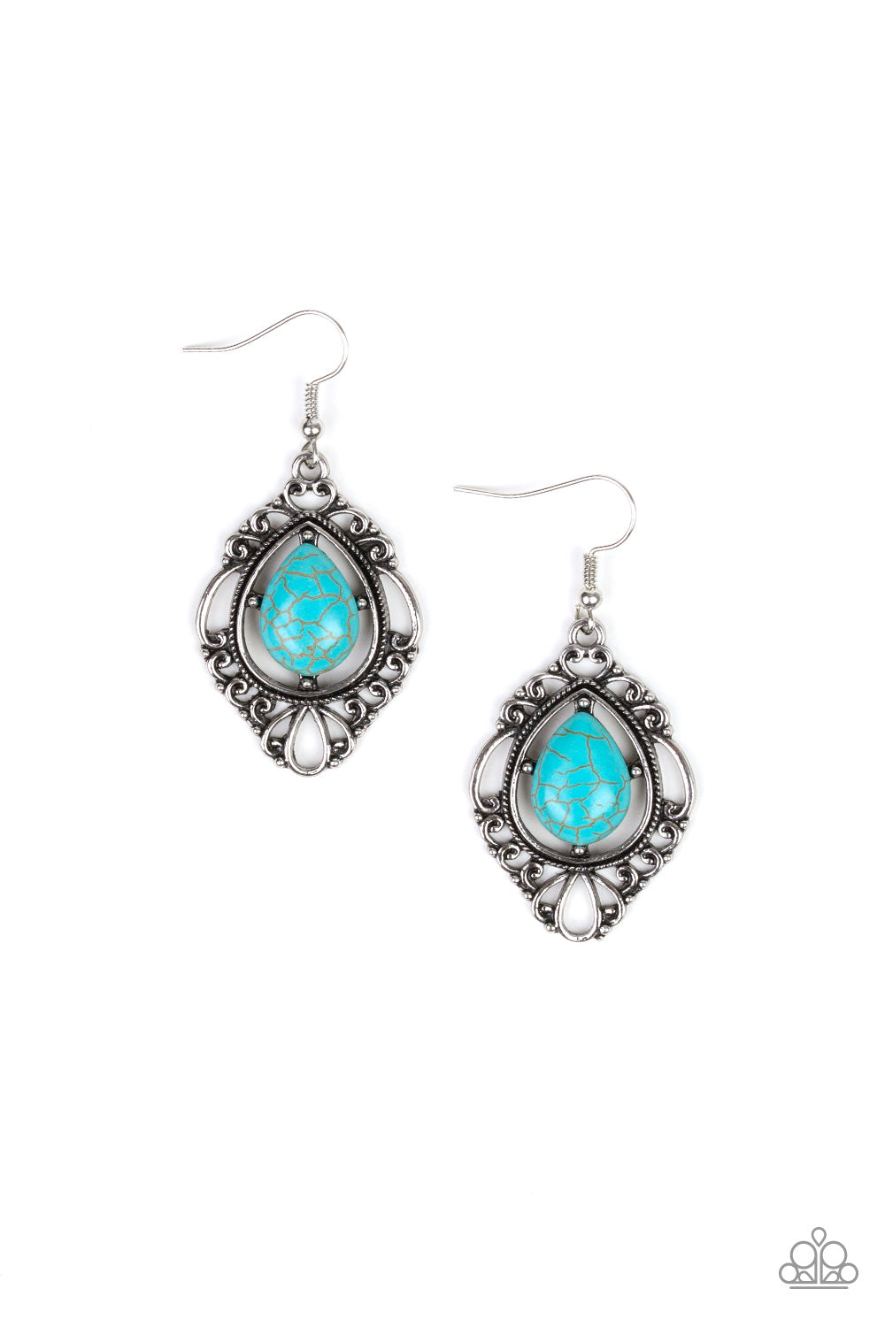 Southern Fairytale - blue - Paparazzi earrings