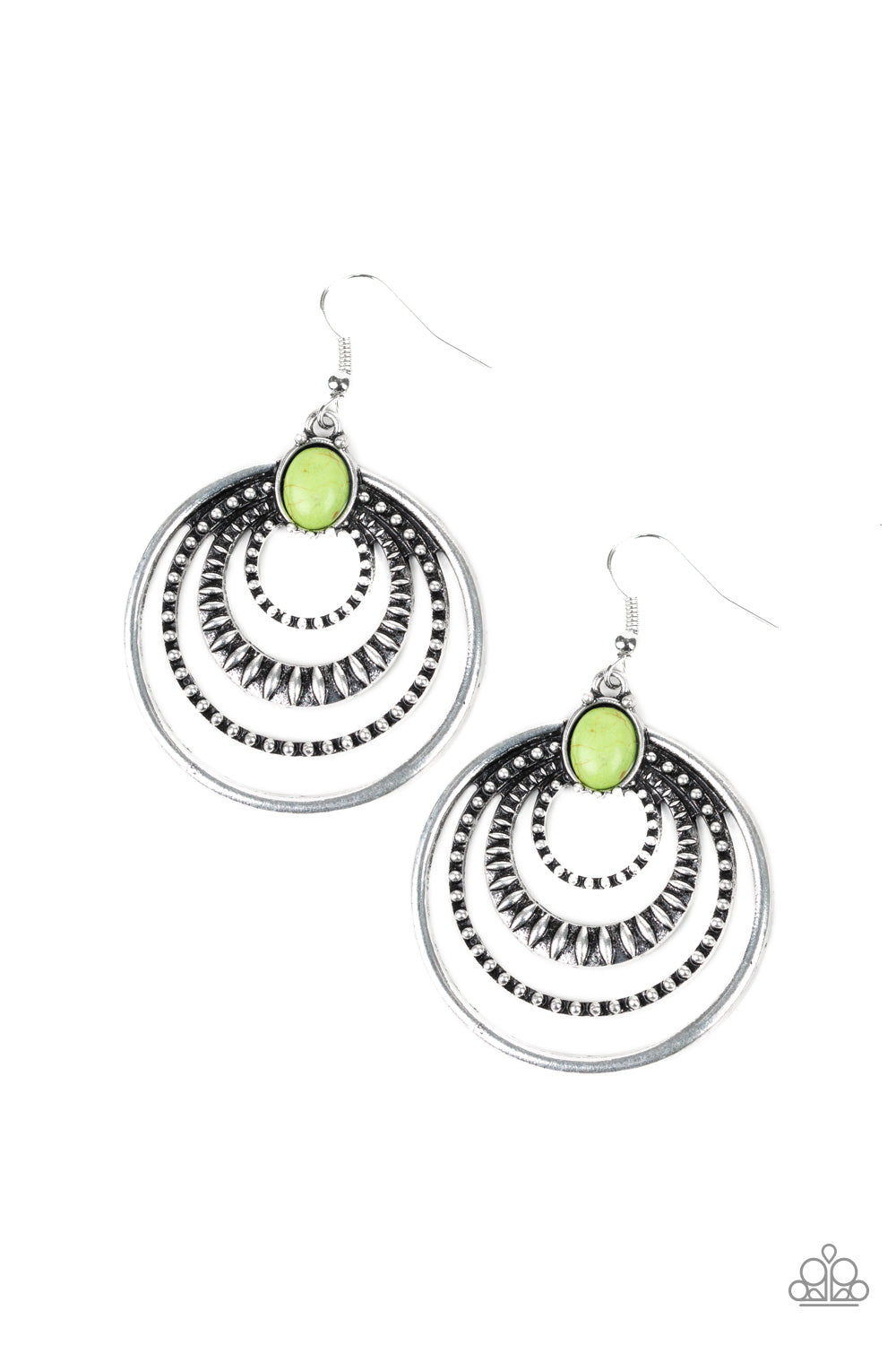Southern Sol - green - Paparazzi earrings