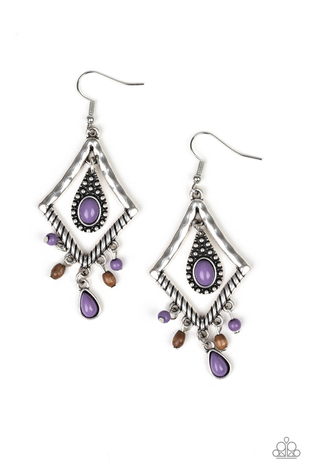 Southern Sunsets - purple - Paparazzi earrings