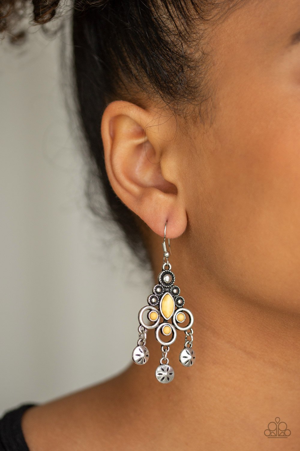Southern Expressions-yellow-Paparazzi earrings