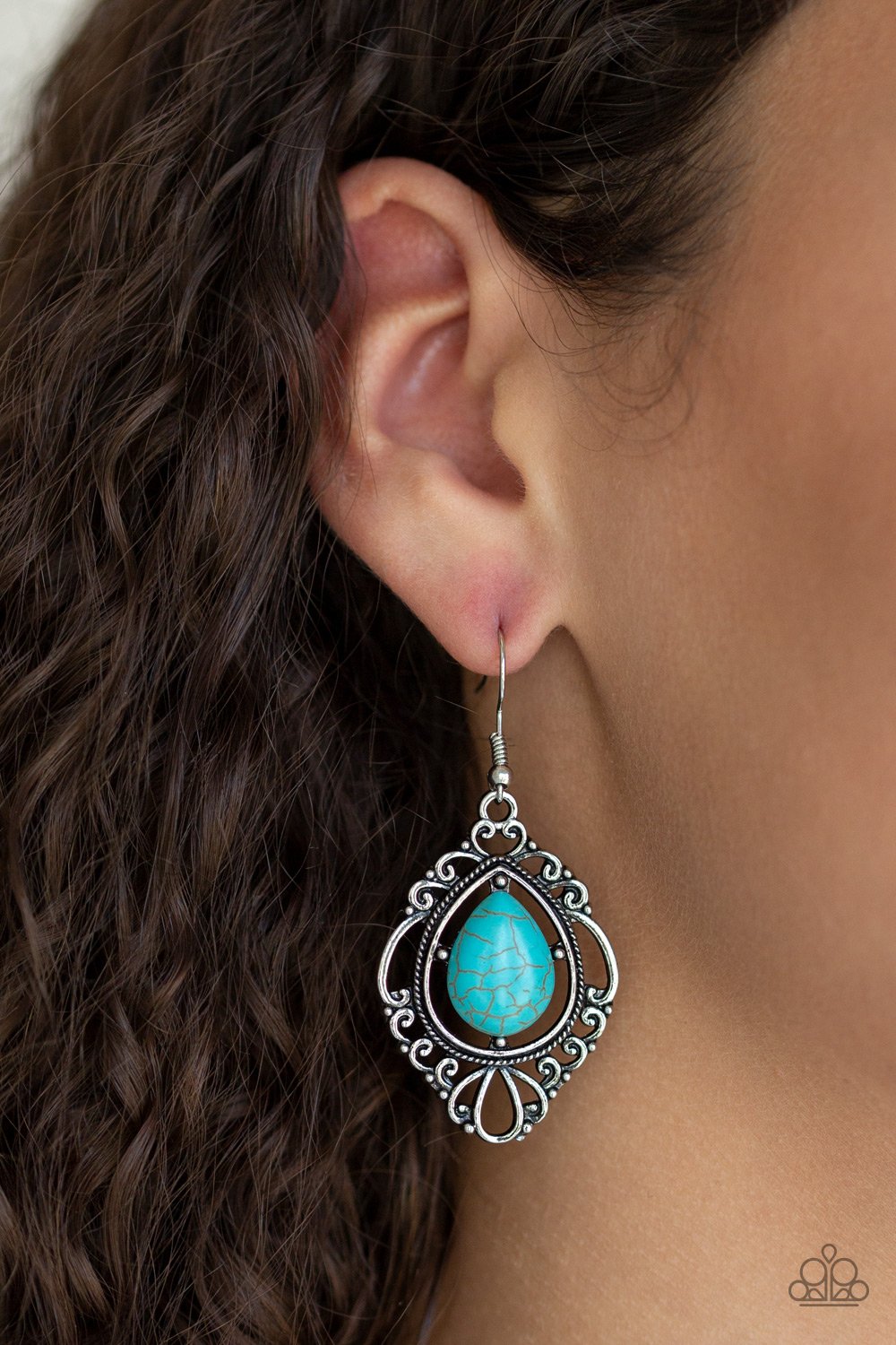 Southern Fairytale-blue-Paparazzi earrings