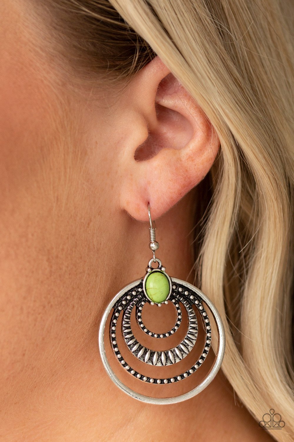 Southern Sol-green-Paparazzi earrings