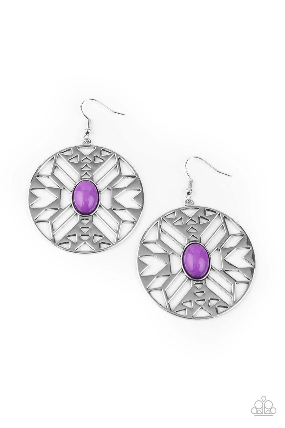 Southwest Walkabout - purple - Paparazzi earrings – JewelryBlingThing