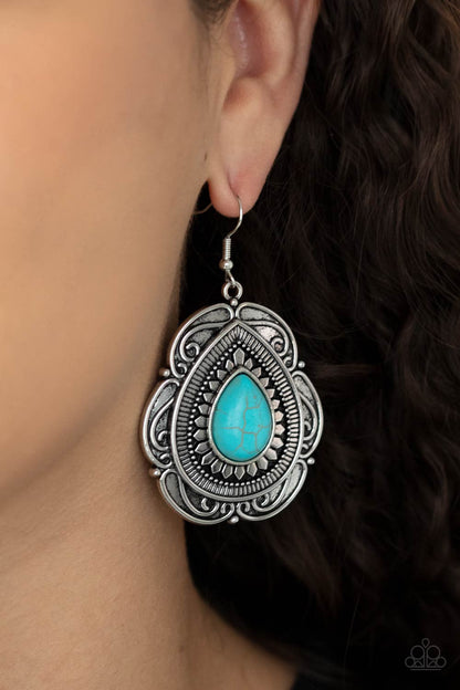 Southwestern Soul - blue - Paparazzi earrings