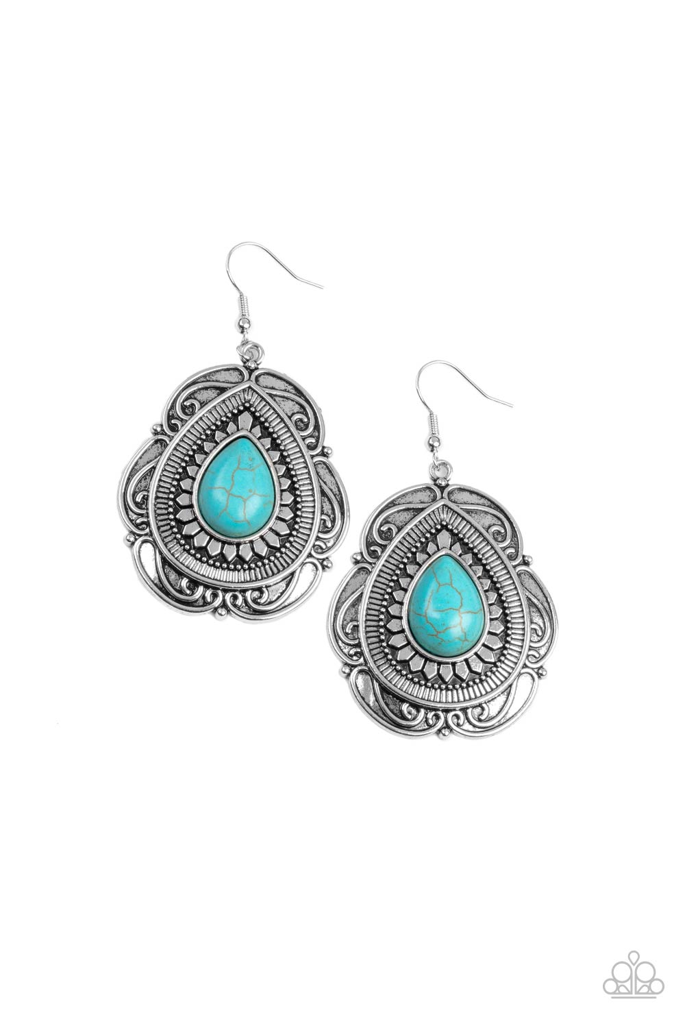 Southwestern Soul - blue - Paparazzi earrings