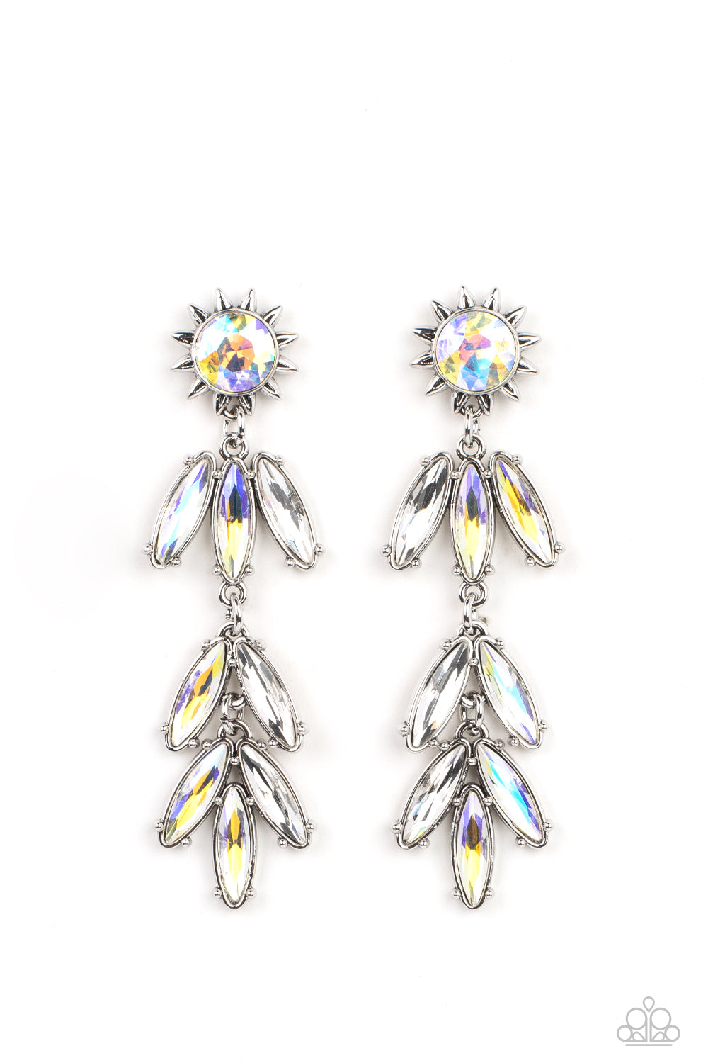 Space Age Sparkle - yellow - Paparazzi earrings